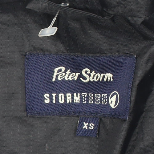 Peter Storm Men's Black XS Hooded Waterproof Jacket 32-34"