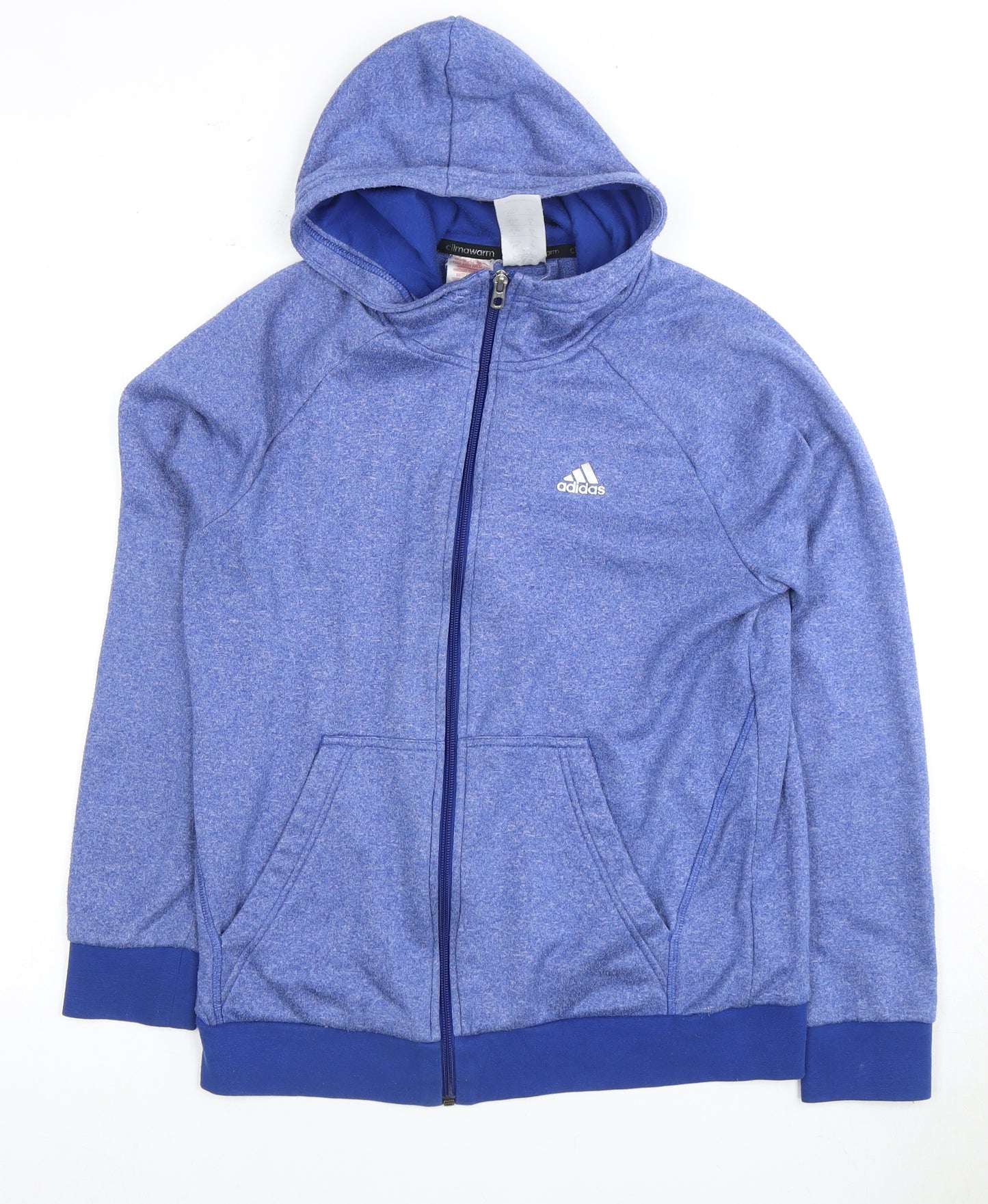 Adidas Boys Blue Full Zip Hoodie 13-14 Years