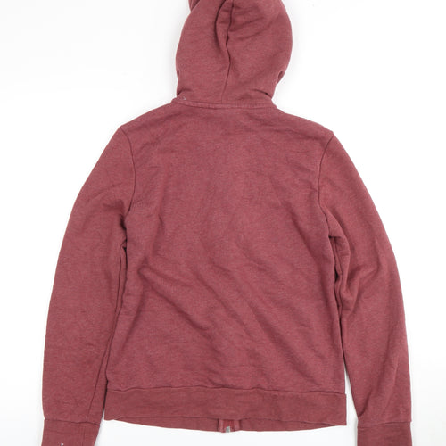 Adidas Women's Red Hoodie, M, Full Zip, Logo