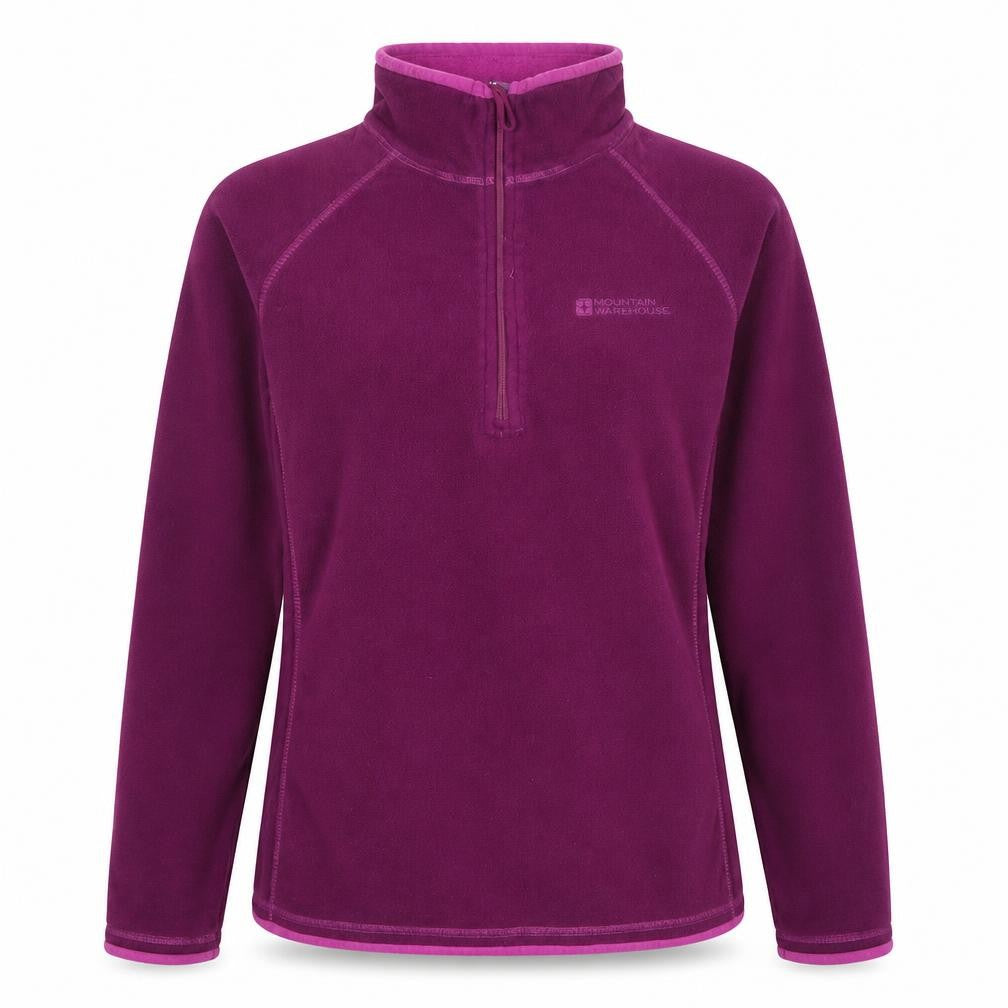 Front view of Mountain Warehouse Women's Purple Fleece Sweatshirt, size 12
