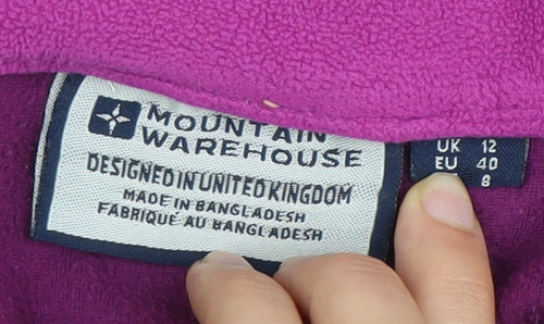 Mountain Warehouse Women's Purple Fleece Sweatshirt Size 12