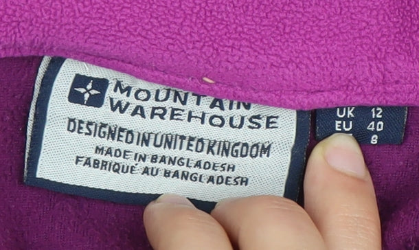 Mountain Warehouse Women's Purple Fleece Sweatshirt Size 12