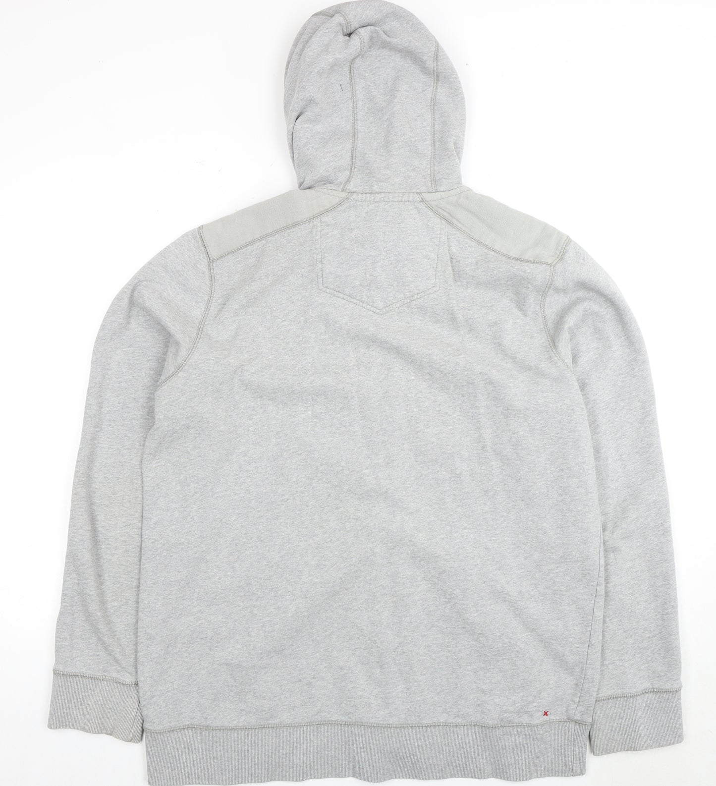 Fat Face Men's Grey XL Full Zip Hoodie with Pockets