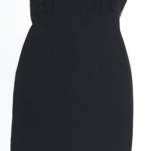 Jaeger Women's Black Sheath Dress Size 10