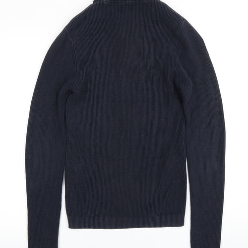 Jack & Jones Men's Blue Full Zip Jumper Size S