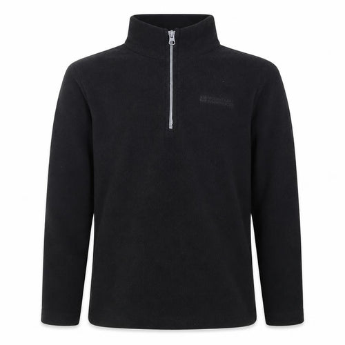Mountain Warehouse Boys Black 1/2 Zip Fleece Jumper 9-10 Years