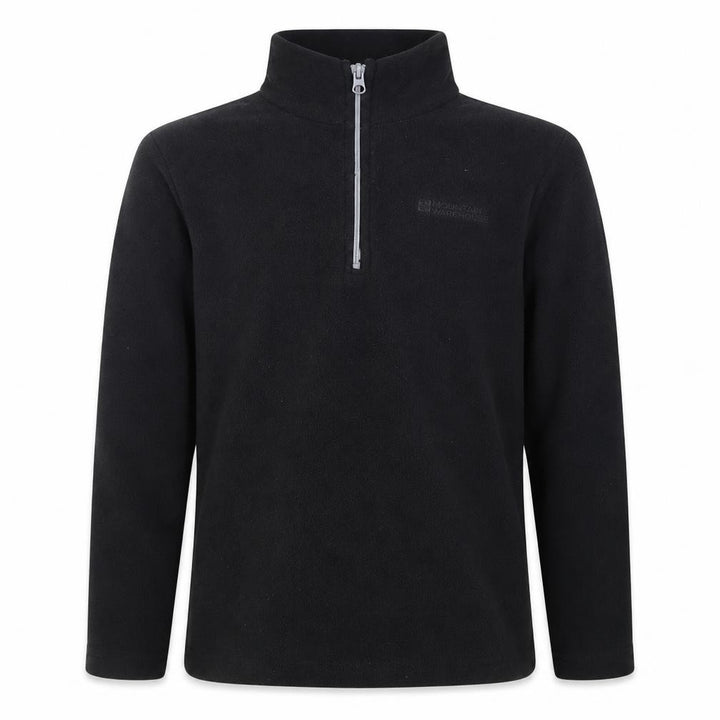 Mountain Warehouse Boys Black 1/2 Zip Fleece Jumper 9-10 Years