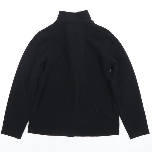 Mountain Warehouse Boys Black 1/2 Zip Fleece Jumper 9-10 Years