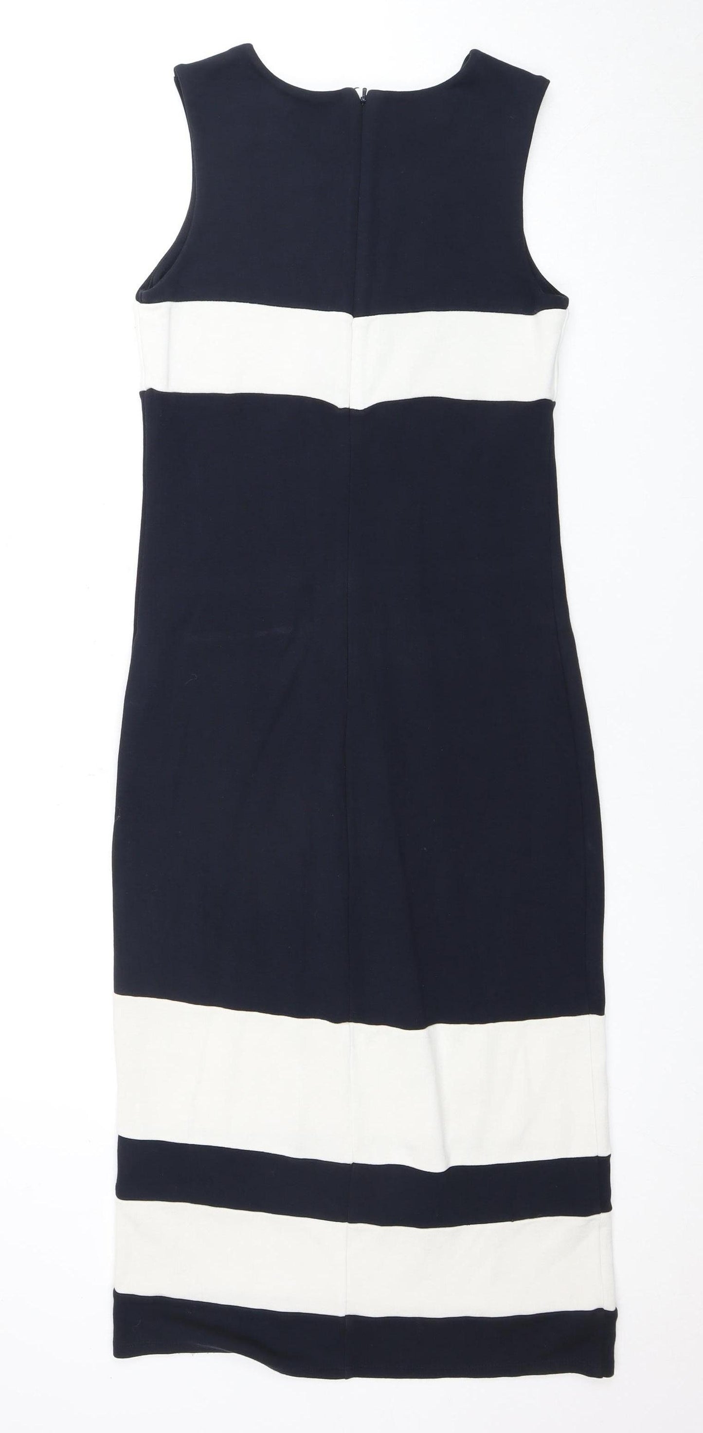 Hobbs Women's Black & White Shift Dress Size 8