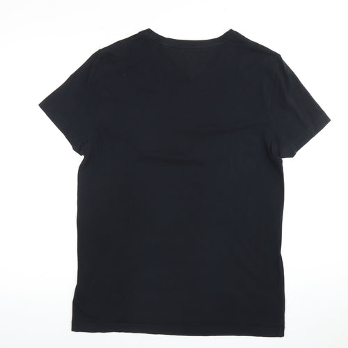 Tommy Hilfiger Men's Black Crew Neck T-Shirt M