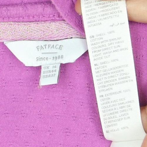 Patrizia Pepe Women’s Pink V-Neck Long Sleeve T-Shirt