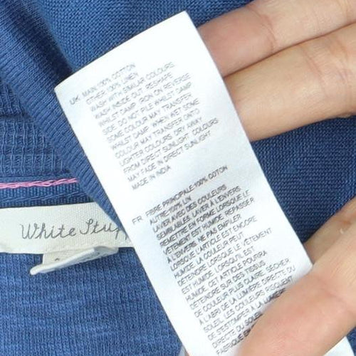 White Stuff Blue Women's Tunic 3/4 Sleeve