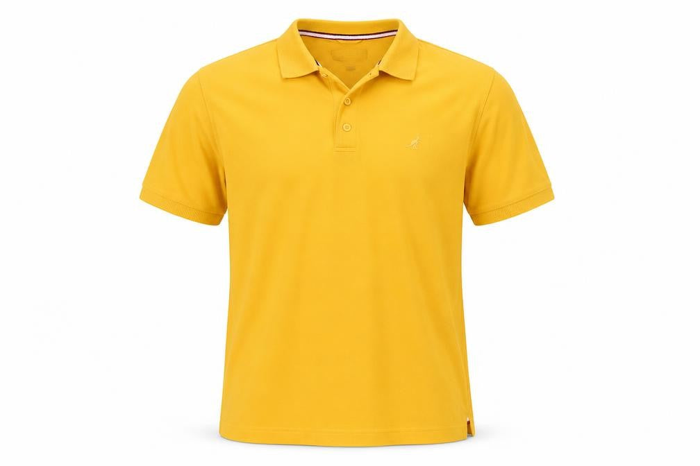 Kangol Men's XL Yellow Cotton Polo Shirt