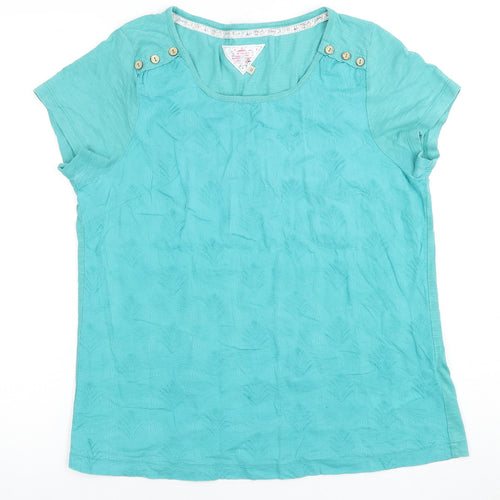 Debenhams Women’s Blue T-Shirt Size 12, Cotton, Casual