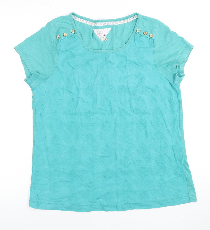 Debenhams Women’s Blue T-Shirt Size 12, Cotton, Casual