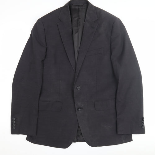 Moss 1851 Men's Grey Regular Suit Jacket 40R