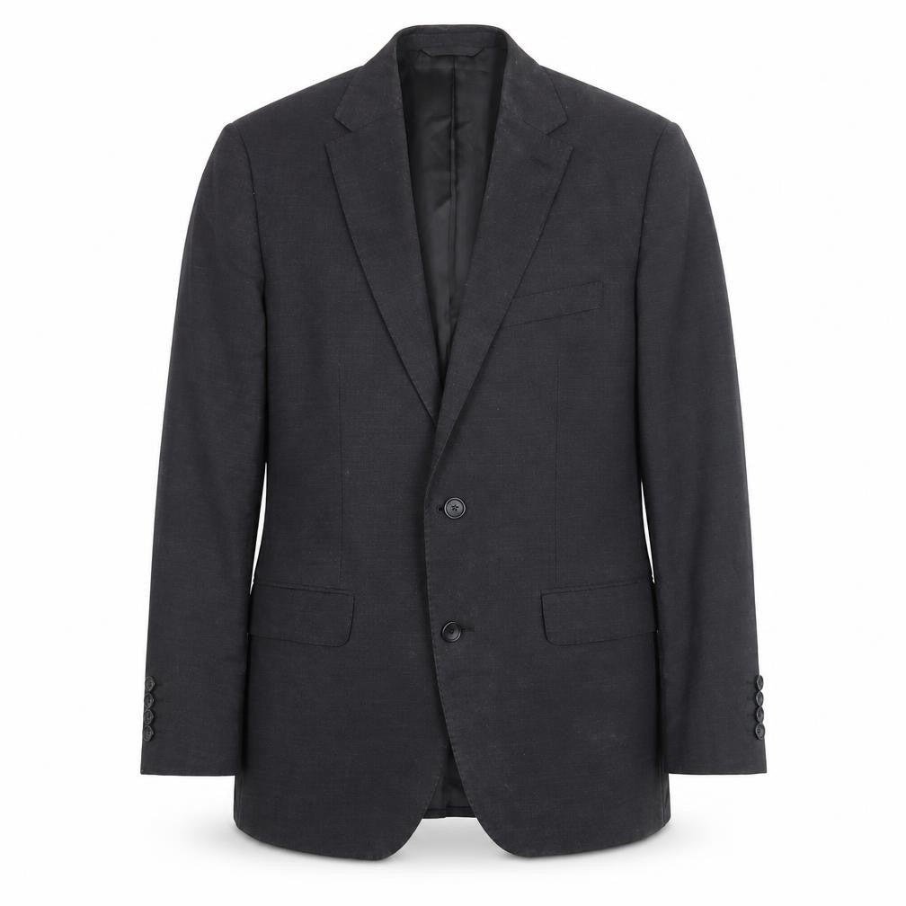 Front view of Moss 1851 Men's Grey Regular Suit Jacket 40R