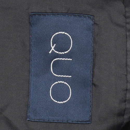 Quo Men's Grey Wool Blazer, Size 40, Formal Wear