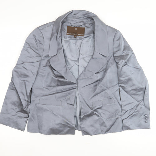 Fenn Wright Manson Women's Grey Button Blazer Size 12