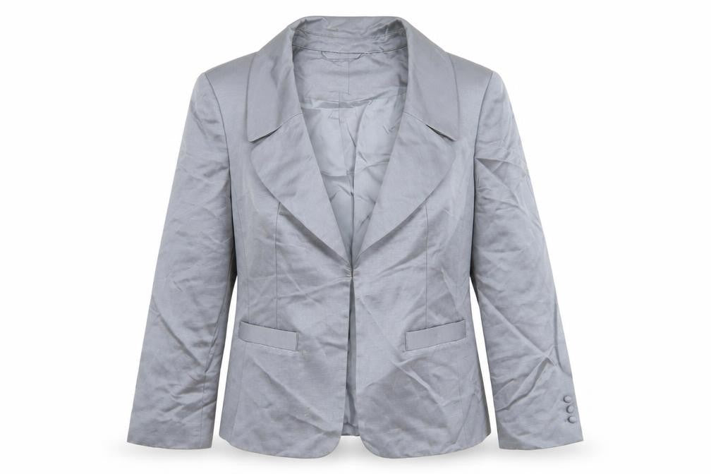 Fenn Wright Manson Women's Grey Button Blazer Size 12