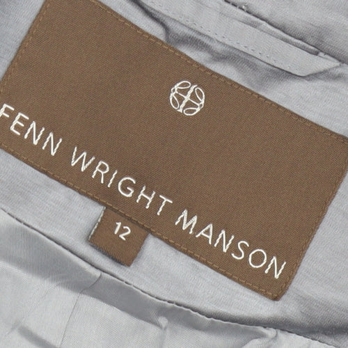 Fenn Wright Manson Women's Grey Button Blazer Size 12