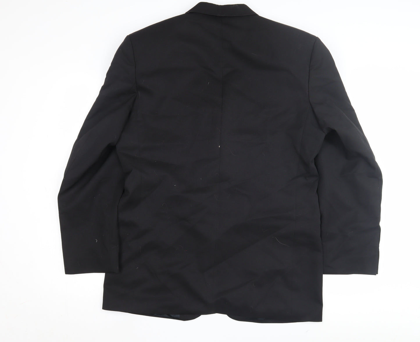 Moss Bros Men's Black Wool Blazer, Size 40R, Formal