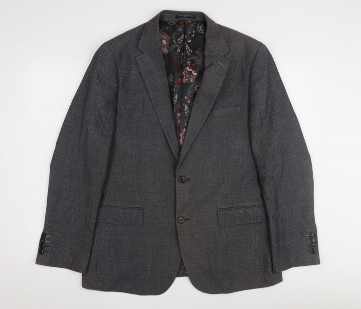 Sawyers & Hendricks Grey Men's Slim Blazer 42R