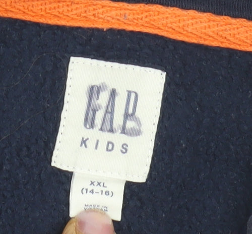 GAP Boys Blue Full Zip Hoodie in Size 16 Years