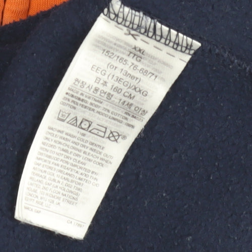 GAP Boys Blue Full Zip Hoodie in Size 16 Years