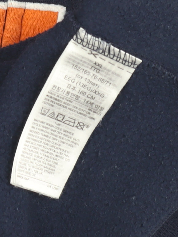 GAP Boys Blue Full Zip Hoodie in Size 16 Years