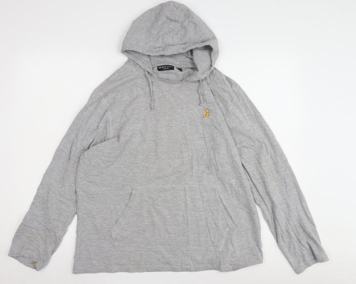 Brave Soul Men's Grey XL Pullover Hoodie