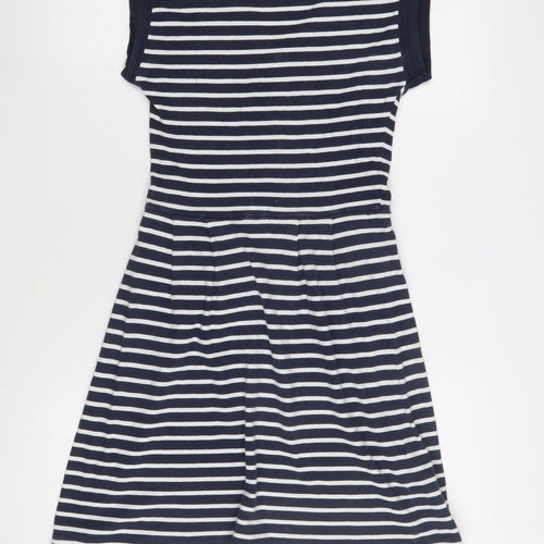 French Connection Women's Blue Striped Dress Size 8