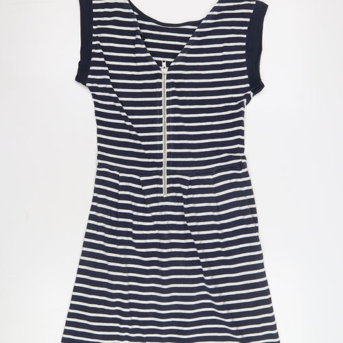 French Connection Women's Blue Striped Dress Size 8