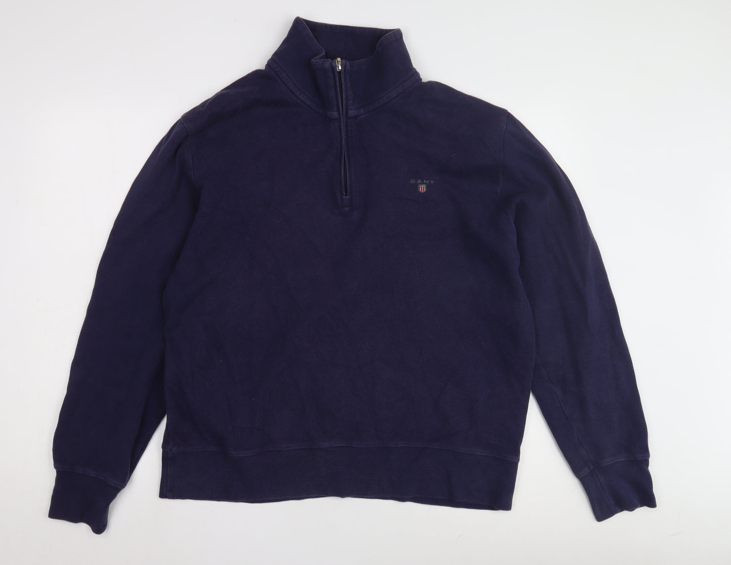 GANT Men's Blue XL 1/2 Zip Sweatshirt