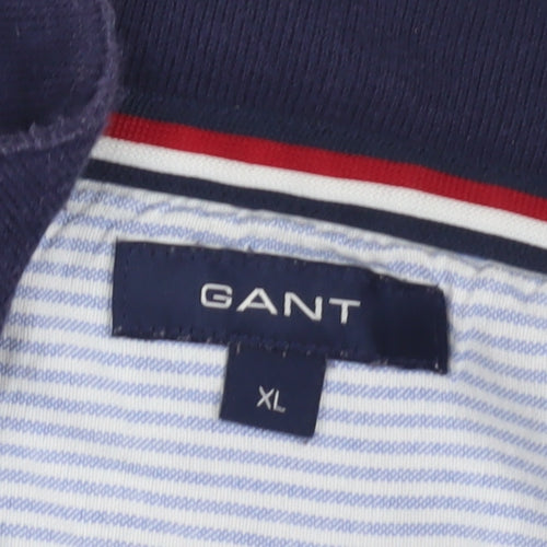 GANT Men's Blue XL 1/2 Zip Sweatshirt