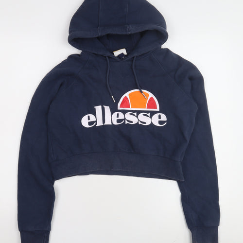 Ellesse Women's Blue Pullover Hoodie - Size 10