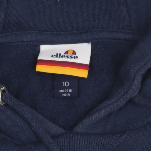 Ellesse Women's Blue Pullover Hoodie - Size 10