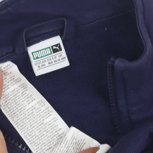 Puma Boys Blue XL Track Jacket with Logo Accents