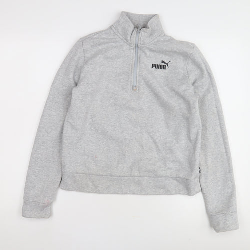 Puma Women's Grey Pullover Sweatshirt - Size 10