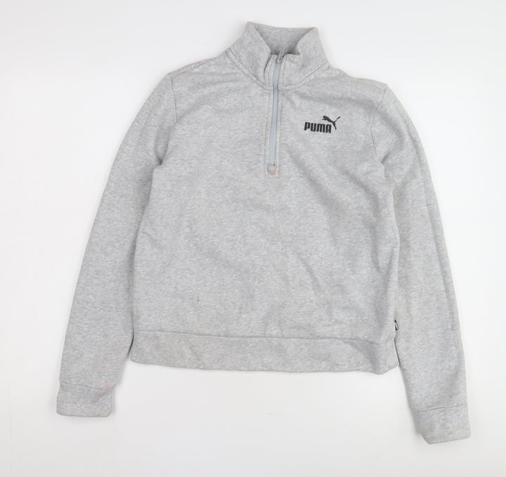 Puma Women's Grey Pullover Sweatshirt - Size 10
