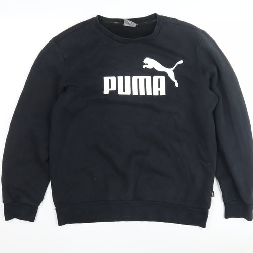 Puma Men's Black Crew Neck Sweatshirt Size M