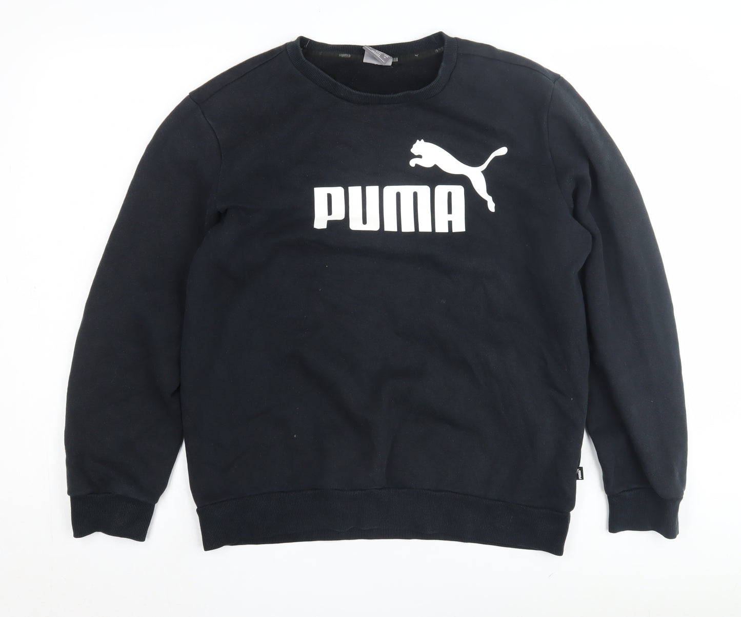 Puma Men's Black Crew Neck Sweatshirt Size M