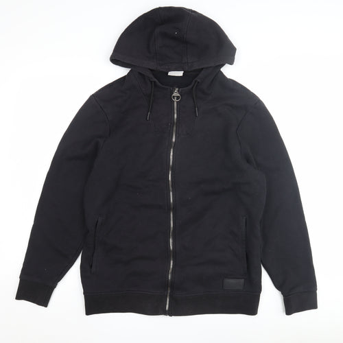 Lonsdale Unisex Black Full Zip Hoodie Size 14