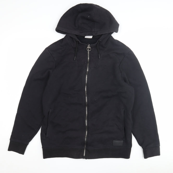 Lonsdale Unisex Black Full Zip Hoodie Size 14