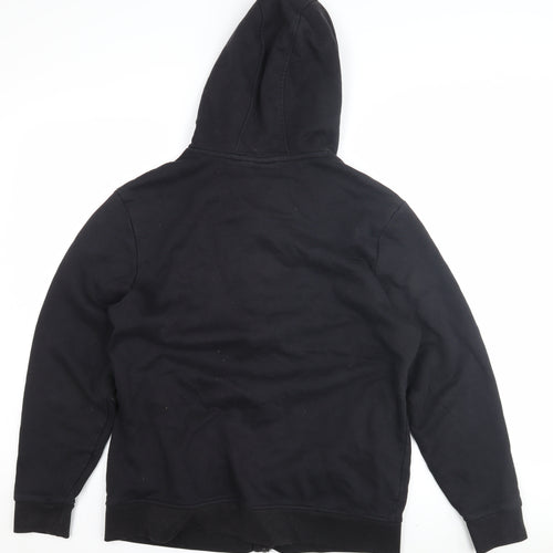 Lonsdale Unisex Black Full Zip Hoodie Size 14