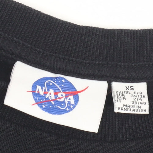 NASA Unisex Black XS Pullover Sweatshirt