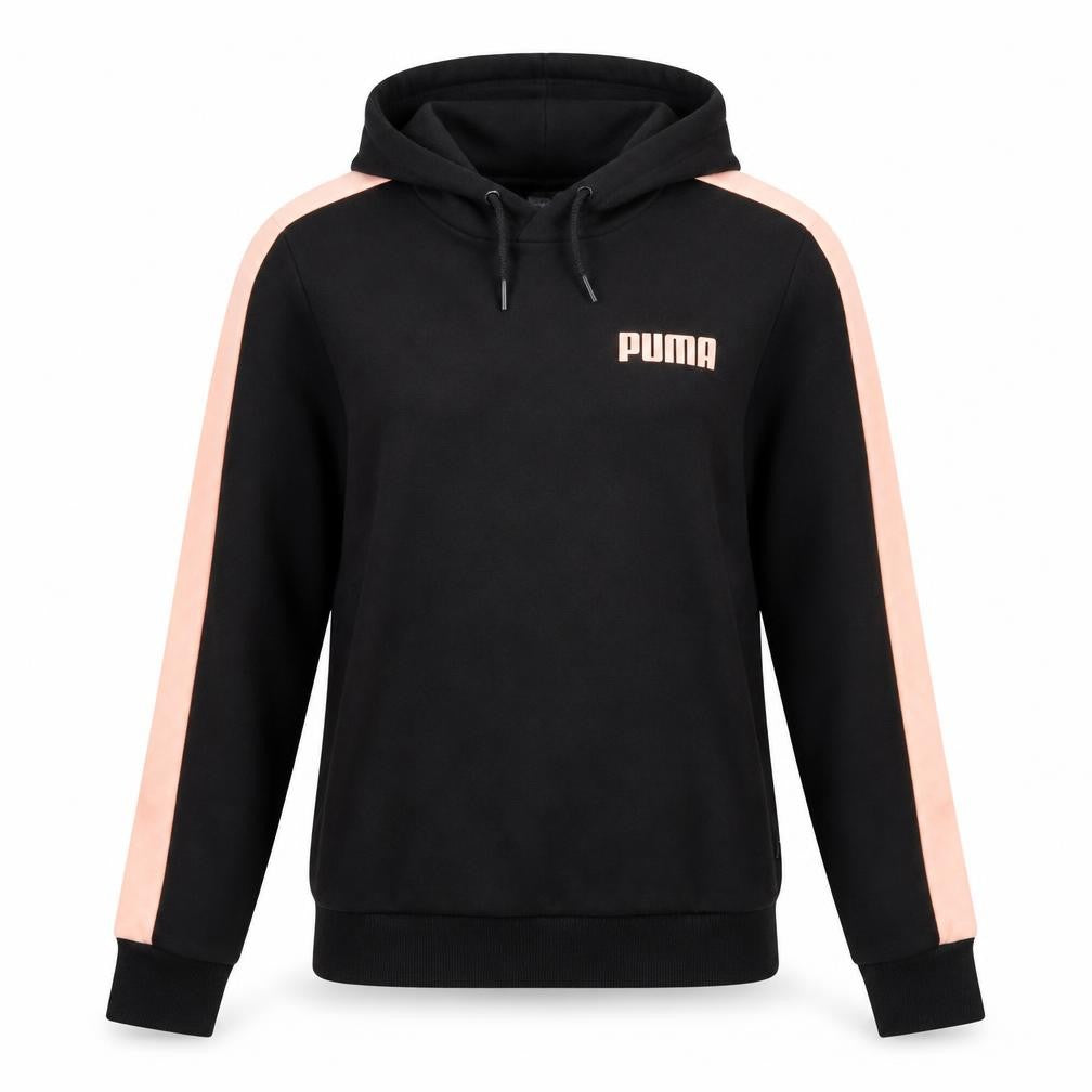 Front view of Puma Women's Black S Hoodie Pullover Sports