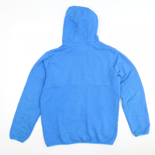 Puma Boys Blue Hoodie, Size L, Pullover Style, Logo Accent