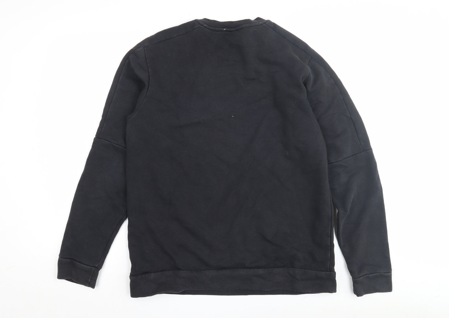 Adidas Men's Black Pullover Sweatshirt, Logo, Size M