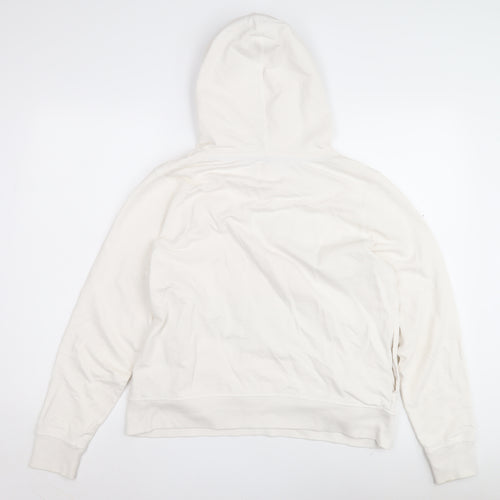 Saltrock Unisex White Pullover Hoodie, Graphic Print, Casual